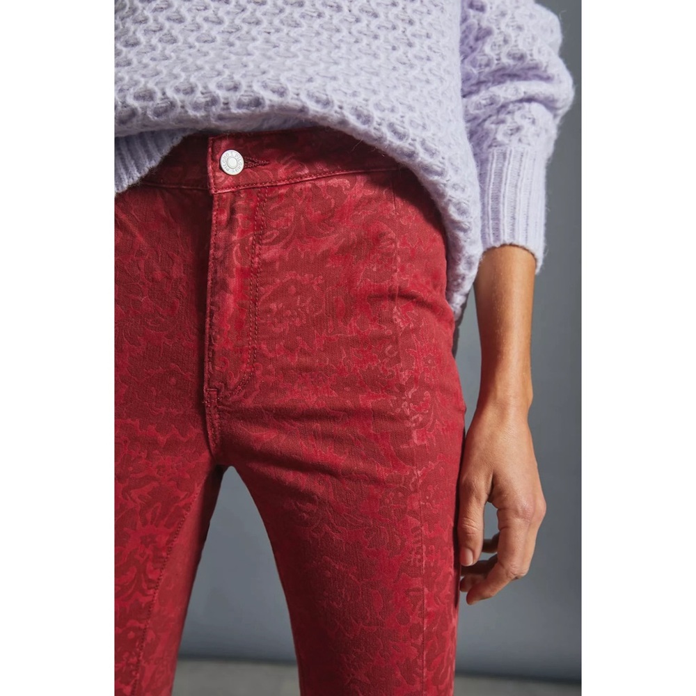 - Anthropologie Pilcro Flocked High-Rise Leggings/Pants NWT SZ 18W - Picture 6 of 16